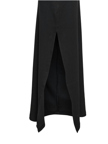 Noisy may Langes Tanktop Kleid mit Logo auf Brust und Schlitz in Schwarz