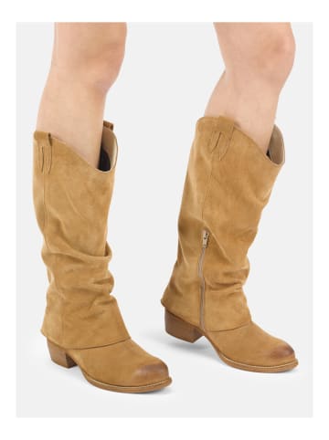 Felmini Wide Fit Stiefel in Hellbraun