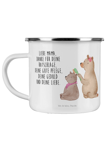Mr. & Mrs. Panda Teebecher Bär Kind mit Spruch in Weiß