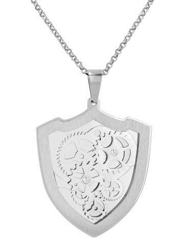 Adeliás Herren Anhänger – Gravuranhänger aus Edelstahl in silber