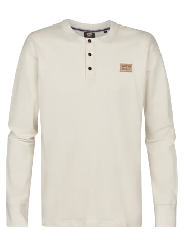 Petrol Industries Langarmshirt mit Logo Shellview in Weiß