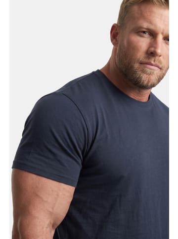 Men Plus Kurzarm T-Shirt in navy blau