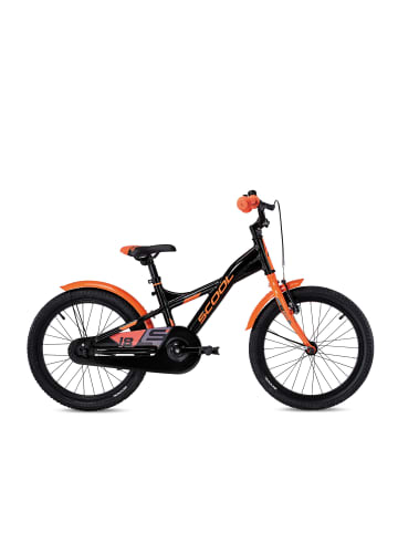 S'COOL Kinderfahrrad -  XXlite 18 Zoll 1-Gang | ab 5 Jahre - Black/Orange