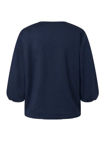More & More lockeres 3/4 Arm-Sweatshirt, Ballonärmel in classic blue