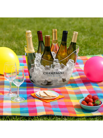 relaxdays 4 x Eiseimer in Transparent - 8l