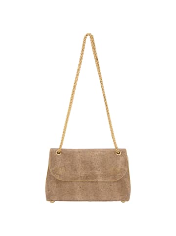 faina Women Flap Bag in Gold