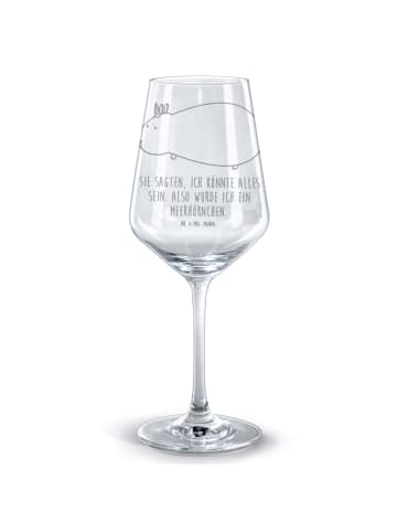 Mr. & Mrs. Panda Burgunderglas Einhorn Meerschweinchen mit Spruch in Transparent