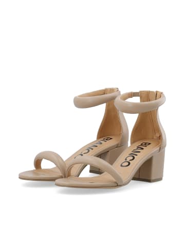 Bianco Sandalen mit breiten Riemen in Nougat