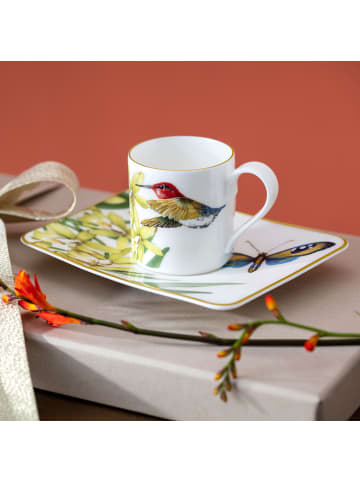 Villeroy & Boch 6er Set Kaffeetassen mit Untertassen Amazonia 210 ml in bunt