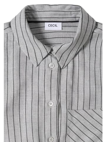 Cecil Langarmbluse in luna grey melange