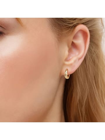 Glanzstücke München Ohrringe aus Sterling Silber mit Zirkonia in gelbgold