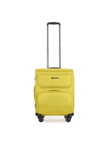 Stratic Bendigo Light Style 4 Rollen Kabinentrolley S 54 cm mit Dehnfalte in yellow gold