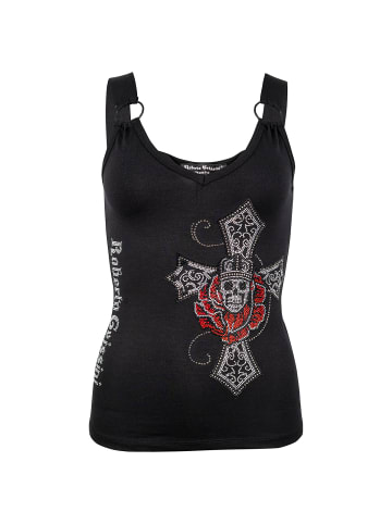 Roberto Geissini Rose Skull Top