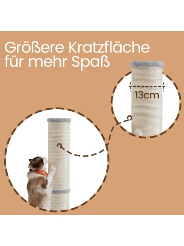Feandrea Katzenbaum Clawfy in Grau - (B)40 x (H)85 x (T)50 cm