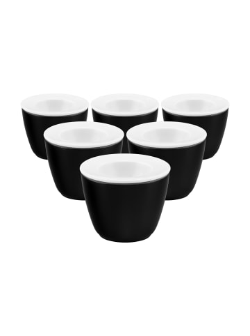 Seltmann Weiden 6er Set Snack and Egg Life Fashion ø 6,8 cm in Glamorous Black