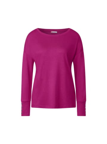 Street One Langarmshirt in bright cozy pink