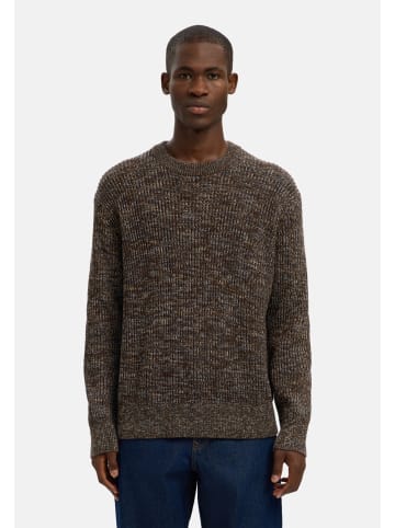 SELECTED HOMME Pullover 'Tilum' in dunkelbraun-meliert