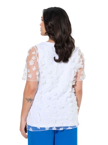 Ulla Popken Shirt in schneeweiß