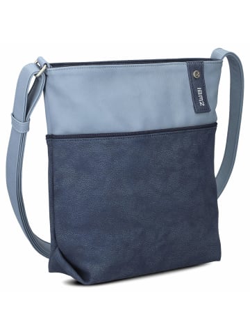 Zwei Jana J10 - Schultertasche 29 cm in nubuk-blue