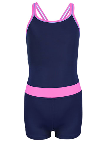 Aquarti Mädchen Badeanzug mit Bein Racerback in rosa