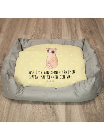 Mr. & Mrs. Panda Katzenkorb Plumplori Glücklich mit Spruch in Gelb Pastell