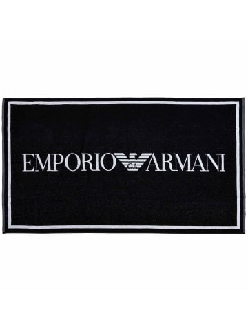 Emporio Armani Strandtuch in Schwarz