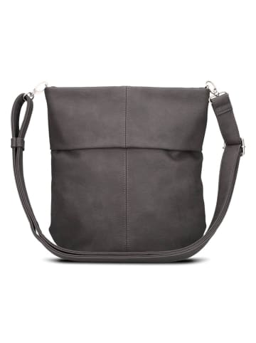 Zwei Mademoiselle.M Schultertasche 27 cm in nubuk stone
