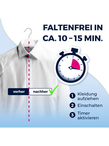 CLEANmaxx CLEANmaxx Bügler mit Dampffunktion  für Hemden & Blusen + Bügler-Aufsatz für