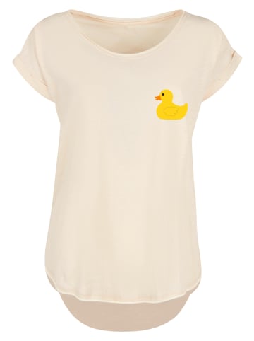 F4NT4STIC Long Cut T-Shirt Yellow Rubber Duck LONG in Whitesand