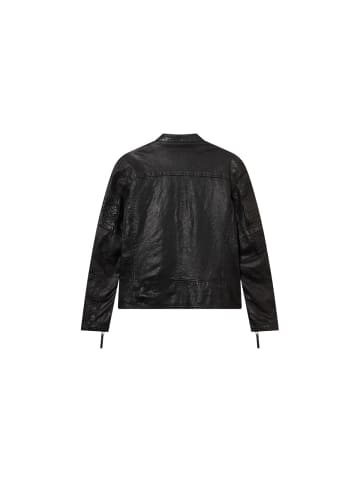 BLAUER USA Lederjacke Elmer in schwarz