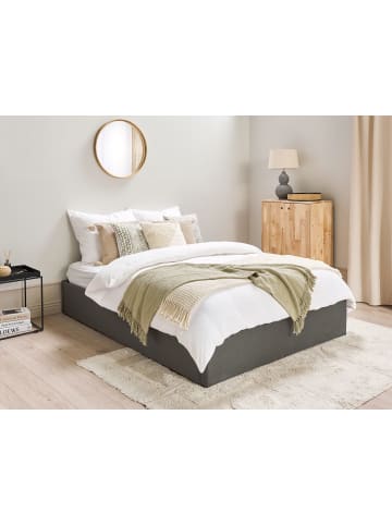 Beliani Doppelbett DINAN in Grau - (W) 149 x (H) 31 x (L) 214 cm