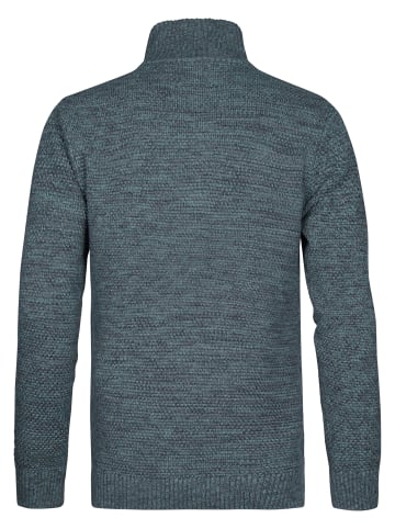 Petrol Industries Melierter Strickpullover millfield in Blau