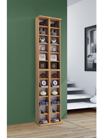 VCM  Holz CD DVD Stand Regal Schrank Ständer Almera in Buche