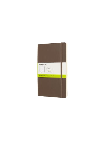 Moleskine Notizbuch mit weichem Einband, 70g-Papier, Blanko "Classic" in Erdbraun