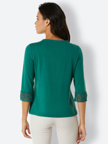 creation L 3/4-Arm-Shirt in dunkelgrün