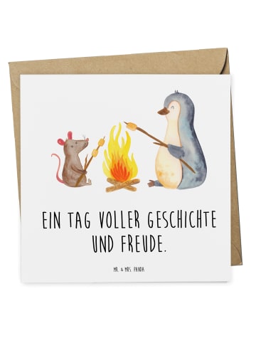 Mr. & Mrs. Panda Gutschein Museumstag Freude mit Spruch in Weiß