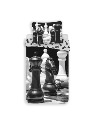 COFI 1453 Chess Kuschelige Bettwäsche Baumwolle, 140x200 cm & 70x90 cm in Mehrfarbig