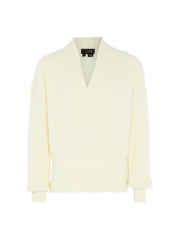 caspio Damen Sweater in WOLLWEISS