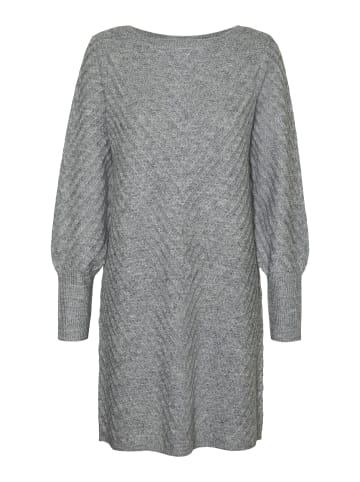 Vero Moda Strickkleid in Medium Grey Melange