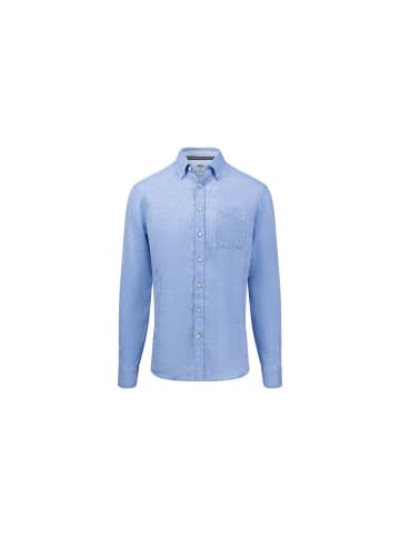 FYNCH-HATTON Langarm Freizeithemd in blau