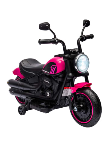 HOMCOM Elektromotorrad in Rosa 76L x 42B x 57H cm