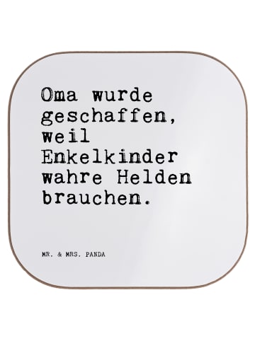 Mr. & Mrs. Panda Untersetzer Gläser Oma wurde geschaffen, weil..... in Weiß