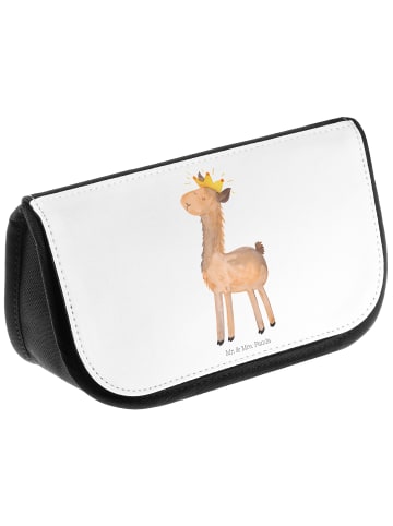 Mr. & Mrs. Panda Kulturbeutel Lama König ohne Spruch in Weiß