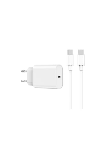 WIWU WIWU Wandladegerät Wi-U001 PD 20W 1x USB-C weiß + Kabel USB-C in Weiß