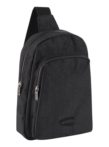 Camel Active JOURNEY Umhängetasche aus leichtem Nylon in Schwarz