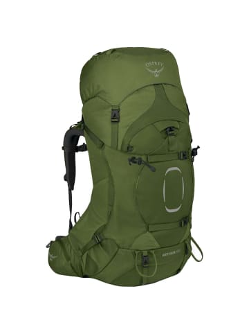 Osprey Aether 65 S/M - Trekkingrucksack (deep ahorn red) in garlic mustard green