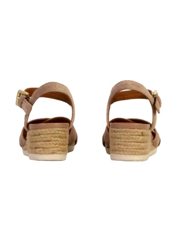 Geox Ischia Corda Leder Keilsandalen Rose