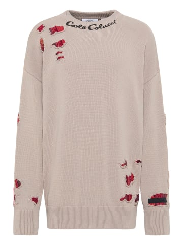 Carlo Colucci Strickpullover Dellemann in Beige