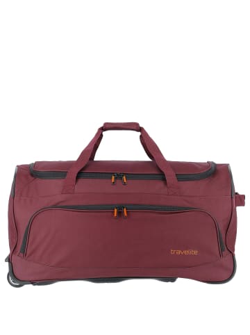 travelite Basics Fresh - Rollenreisetasche 89L 71 cm (gelb) in bordeaux
