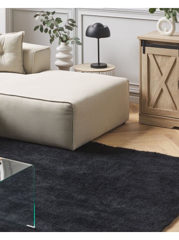 Beliani Shaggy DEMRE in Schwarz - (W) 140 x (H) 2 x (L) 200 cm